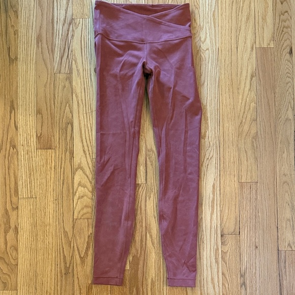 Lululemon sz 4 Always On High-Rise Tight 28" Sky Wash Print Rustic Clay like new - Picture 2 of 14